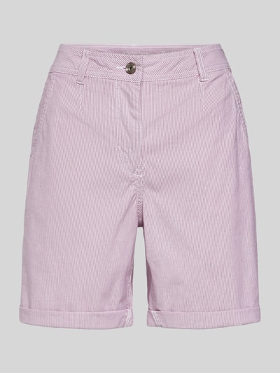 Tom Tailor Regular Fit Chinobermudas mit Eingrifftaschen Pink 2