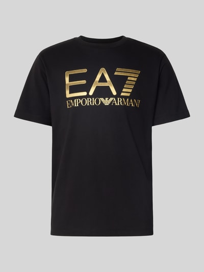 EA7 Emporio Armani T-Shirt mit Logo und Rundhalsausschnitt Black 2