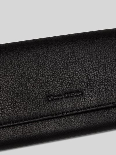 Marc O'Polo Portemonnaie aus Rindsnappa mit Münzfach Black 4