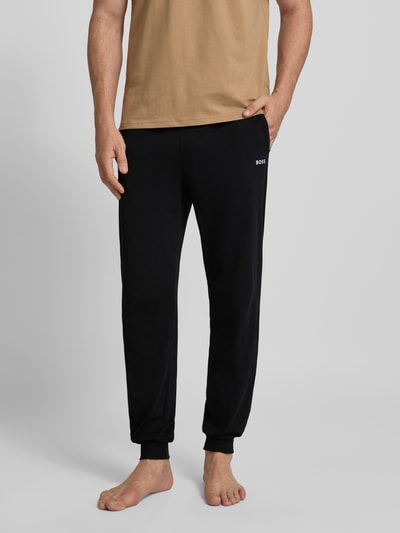 BOSS Comfort Fit Sweathose aus Baumwoll-Mix Modell 'MIX&MATCH PANTS' Black 4