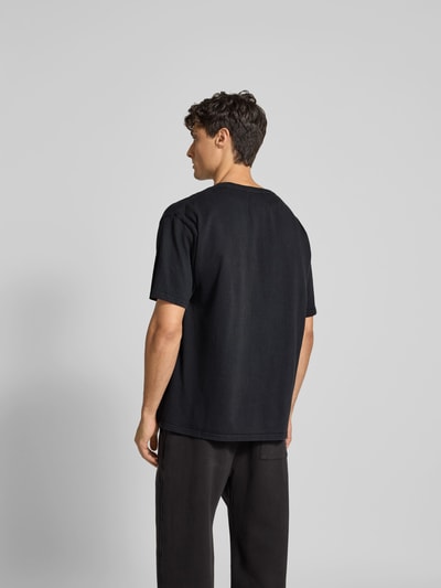 RHUDE T-Shirt mit Label-Print Black 5