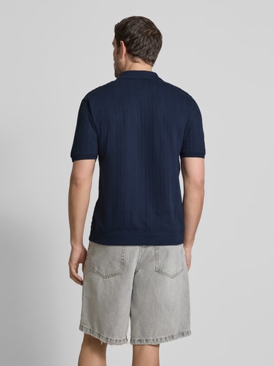 s.Oliver RED LABEL Relaxed Fit Poloshirt aus reiner Baumwolle Dunkelblau 5