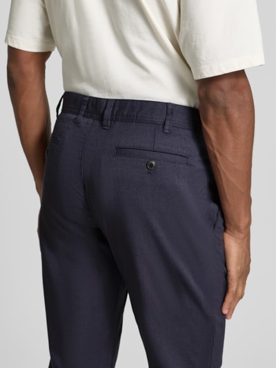 MCNEAL Slim fit stoffen broek met viscose Marineblauw - 3