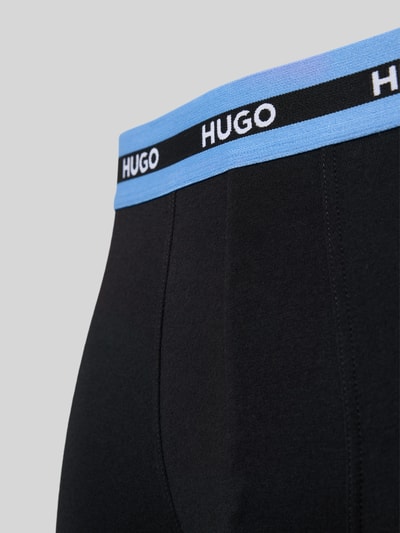 HUGO Boxershort met elastische logoband in een set van 3 stuks Zwart - 2