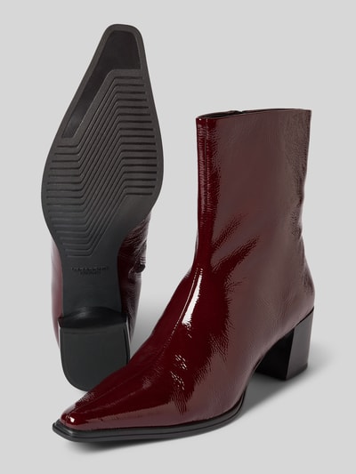 Vagabond Stiefeletten aus echtem Lackleder Modell 'GISELLE' Bordeaux 4