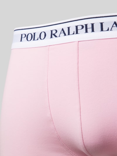 Polo Ralph Lauren Underwear Obcisłe bokserki z paskiem z logo w zestawie 3 szt. Różowy 2