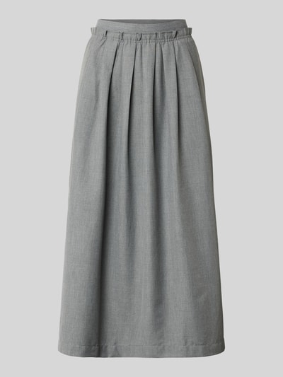 Rich & Royal Midirock mit elastischem Bund Hellgrau 2