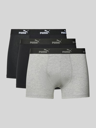 Puma Boxershorts mit elastischem Logo-Bund im 4er-Pack Black 1