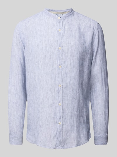 FIL NOIR Regular fit zakelijk overhemd met opstaande kraag, model 'ANCONA' Rookblauw - 2