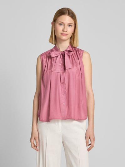 Christian Berg Woman Selection Blousetop met strik en knoopsluiting Mauve - 4