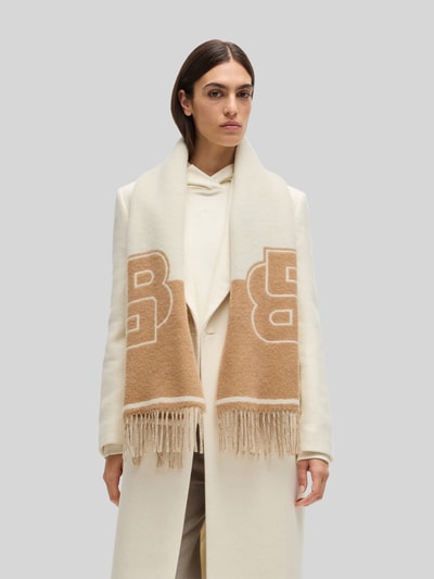 BOSS Schal aus Woll-Mix Modell 'VIANNA' Beige 3