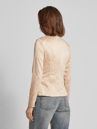 ICHI Blazer met dierenprint, model 'Kate' Beige - 5