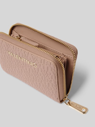 VALENTINO BAGS Portemonnee met logo-applicatie, model 'Falak' Taupe - 3