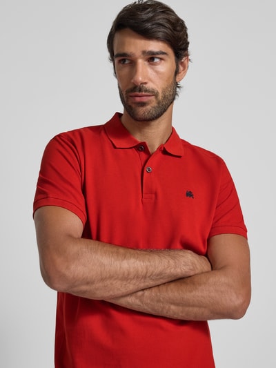 Lerros Poloshirt met labelstitching Rood - 3