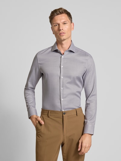 SEIDENSTICKER Slim Fit Business-Hemd mit Kentkragen Sand 4