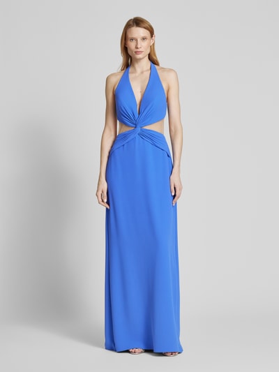 Vera Wang Bride Abendkleid mit Knotendetail Modell 'CHAMBERY' Blau 4