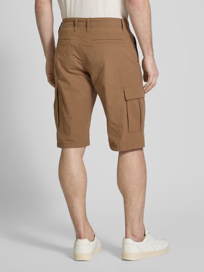 s.Oliver BLACK LABEL Bermudy cargo o kroju relaxed fit z mieszanki bawełny i elastanu Średniobrązowy 5