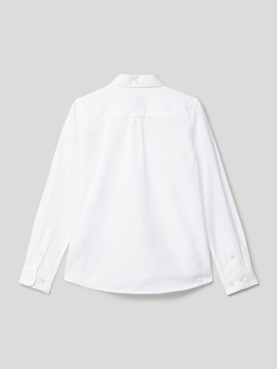 Gant Hemd mit Label-Stitching Weiß 3