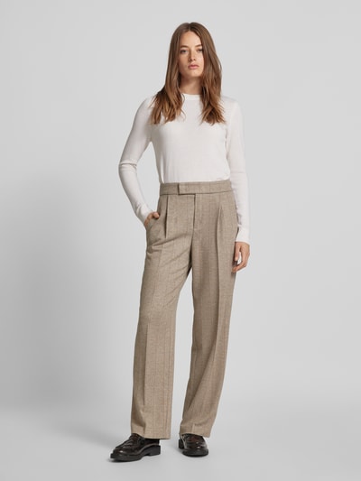 ROSNER Baggy fit stoffen broek met bandplooien, model 'Mara' Offwhite - 1