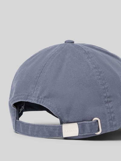 Barbour Basecap aus reiner Baumwolle Modell 'CASCADE' Bleu 3