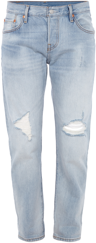 Levi's® 501 CT Jeans im Destroyed Look Hellblau Melange 6