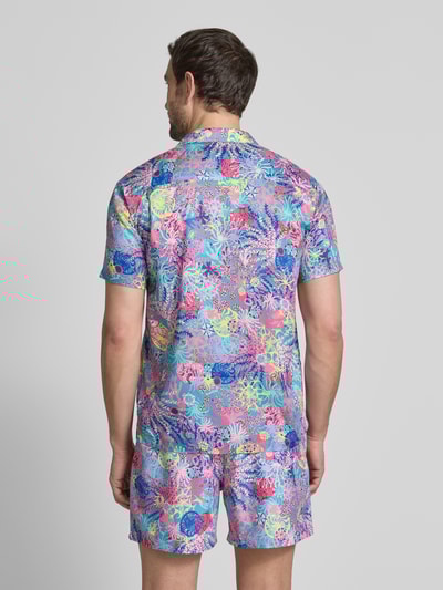 BOARDIES Freizeithemd mit Knopfleiste Modell 'Coral' Lila 5