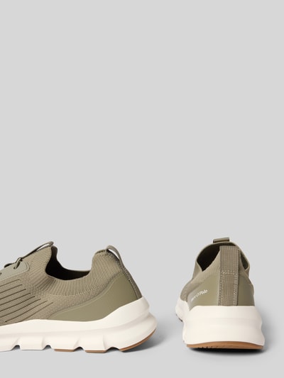 Produktfoto, Low Top Sneaker Modell 'OLIVER' van Marc O'Polo, heren sneakers met gebreide look, afgeronde punt, platte hak, vetersluiting, logo-applicatie