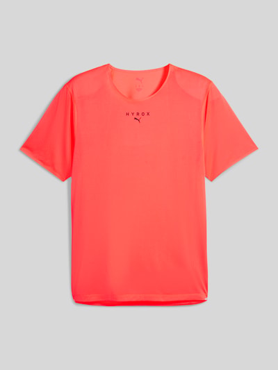 PUMA Performance PUMA x HYROX - Regular Fit T-Shirt aus Singleface-Jacquard Neon Rot 2