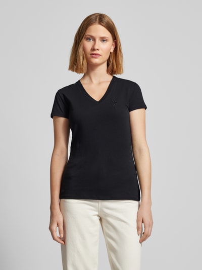 ARMANI EXCHANGE T-shirt met V-hals Zwart - 4