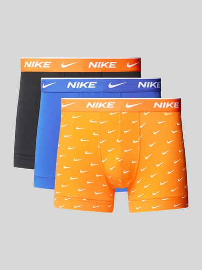 Nike Trunks mit elastischem Label-Bund Modell 'E-DAY' im 3er-Pack Orange 1