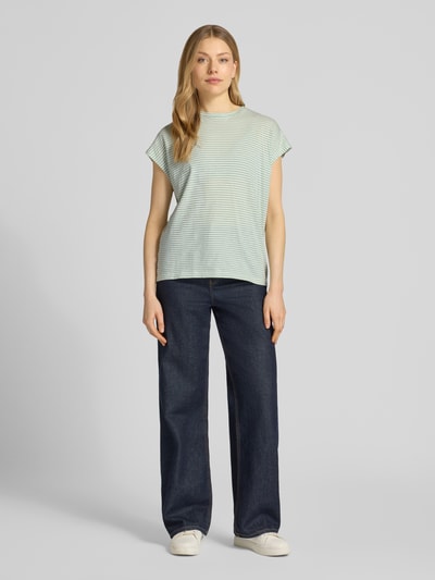 ARMEDANGELS Loose Fit T-Shirt aus reiner Bio-Baumwolle Modell 'STRIPE' Mint 1