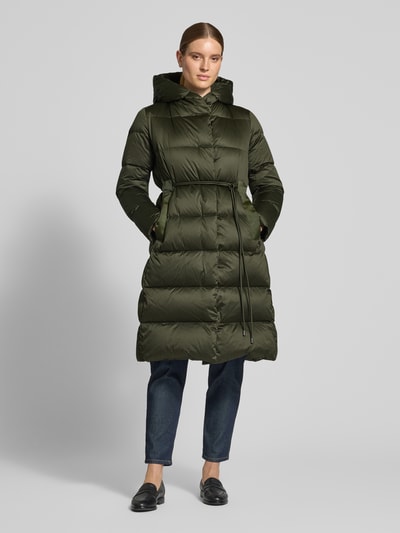 Marc Cain Regular Fit Steppmantel mit Kapuze Khaki 4