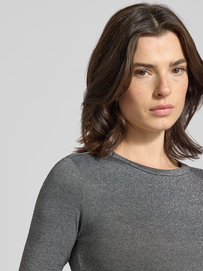 Vila Bluzka z długim rękawem o kroju slim fit z mieszanki wiskozy model ‘Eleinas’ Czarny 3