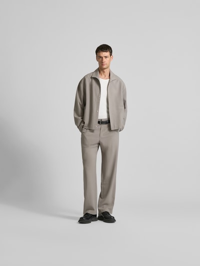 WON HUNDRED Stoffhose mit Kellerfalten Khaki 1
