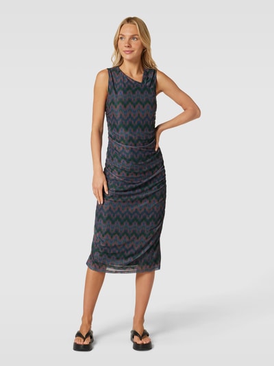 Jake*s Collection Midi-jurk met all-over motief Groen - 4