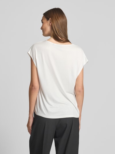 s.Oliver BLACK LABEL Relaxed Fit Blusenshirt im Fabric Mix Weiss 5