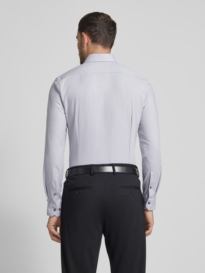 OLYMP No. Six Super slim fit zakelijk overhemd met kentkraag Antraciet - 5