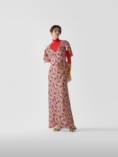 Paco Rabanne Maxikleid mit floralem Allover-Muster MULTI STYLEBOP 1