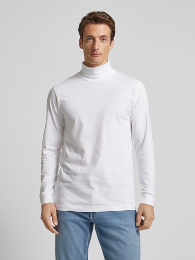 RAGMAN Longsleeve mit gerippten Abschlüssen Weiss 4