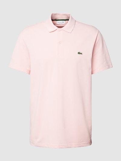 Lacoste Regular Fit Poloshirt aus Baumwolle mit Label-Detail Rosa 2