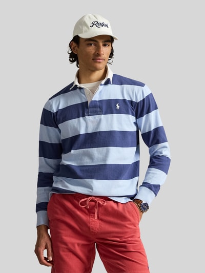Polo Ralph Lauren Regular Fit Rugbyshirt aus reiner Baumwolle Blau 4