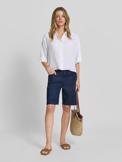 Brax Regular Fit Jeansshorts aus Baumwoll-Mix Modell 'MAINE B' Marine 1