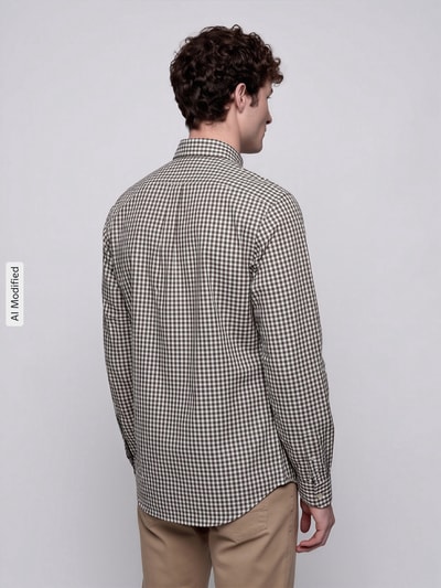 Polo Ralph Lauren Custom Fit Freizeithemd aus reiner Baumwolle Oliv 5