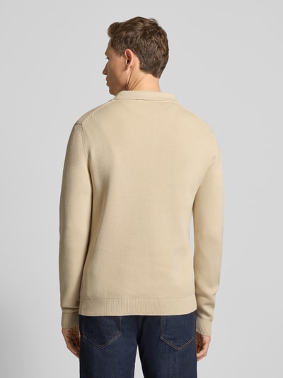 SELECTED HOMME Regular fit gebreide pullover van biologisch katoen, model 'DANE' Offwhite - 5