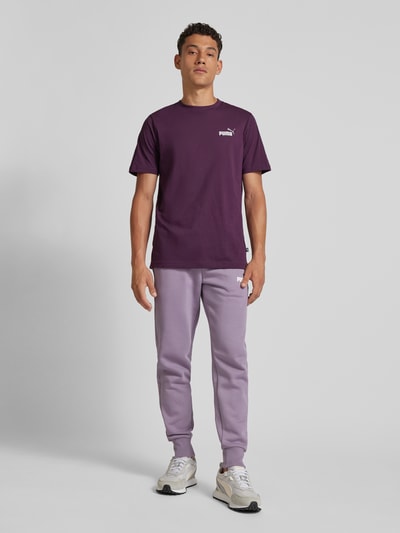 PUMA PERFORMANCE T-Shirt mit Label-Print Purple 1