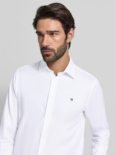 Tommy Hilfiger Regular fit zakelijk overhemd van puur katoen Wit - 3