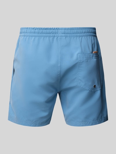 Quiksilver Zwembroek met labeldetail en elastische band Lichtblauw - 3