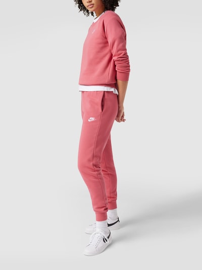 Nike Sweatshirt mit Logo-Stitching Pink 1