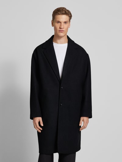 Only & Sons Oversized Mantel mit Reverskragen Modell 'WORF' Black 4