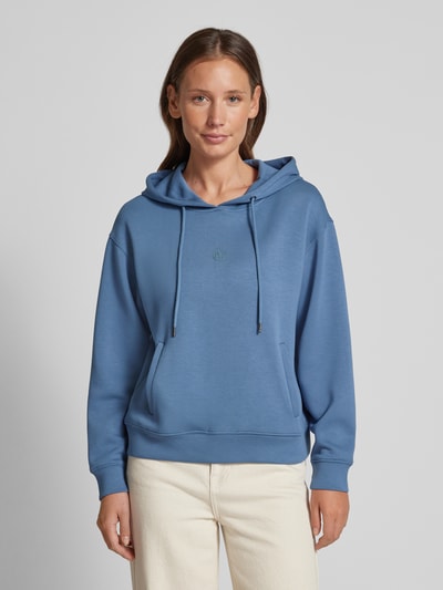 MSCH Copenhagen Hoodie mit Label-Detail Modell 'Ima' Rauchblau 4